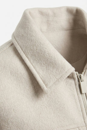 Flap Pocket Cropped Jacket