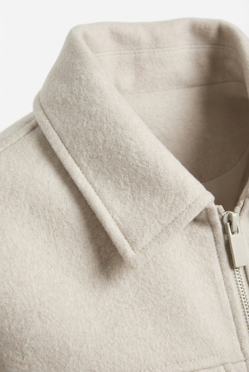 Flap Pocket Cropped Jacket