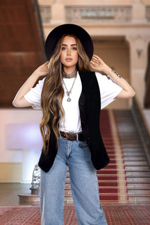 V-Neck Solid Vest - Carina - كارينا