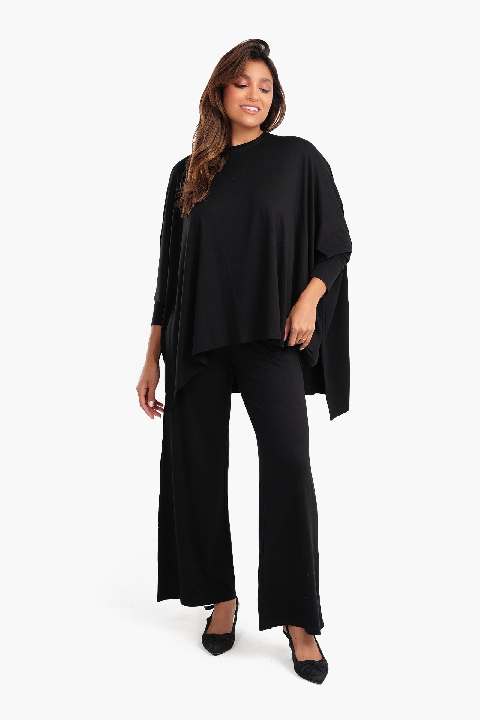 Asymmetrical Lounge Poncho