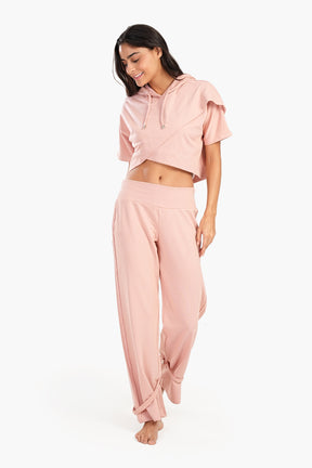 Asymmetrical Cropped Pyjama Top