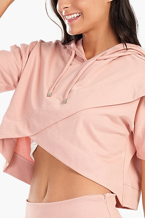 Asymmetrical Cropped Pyjama Top