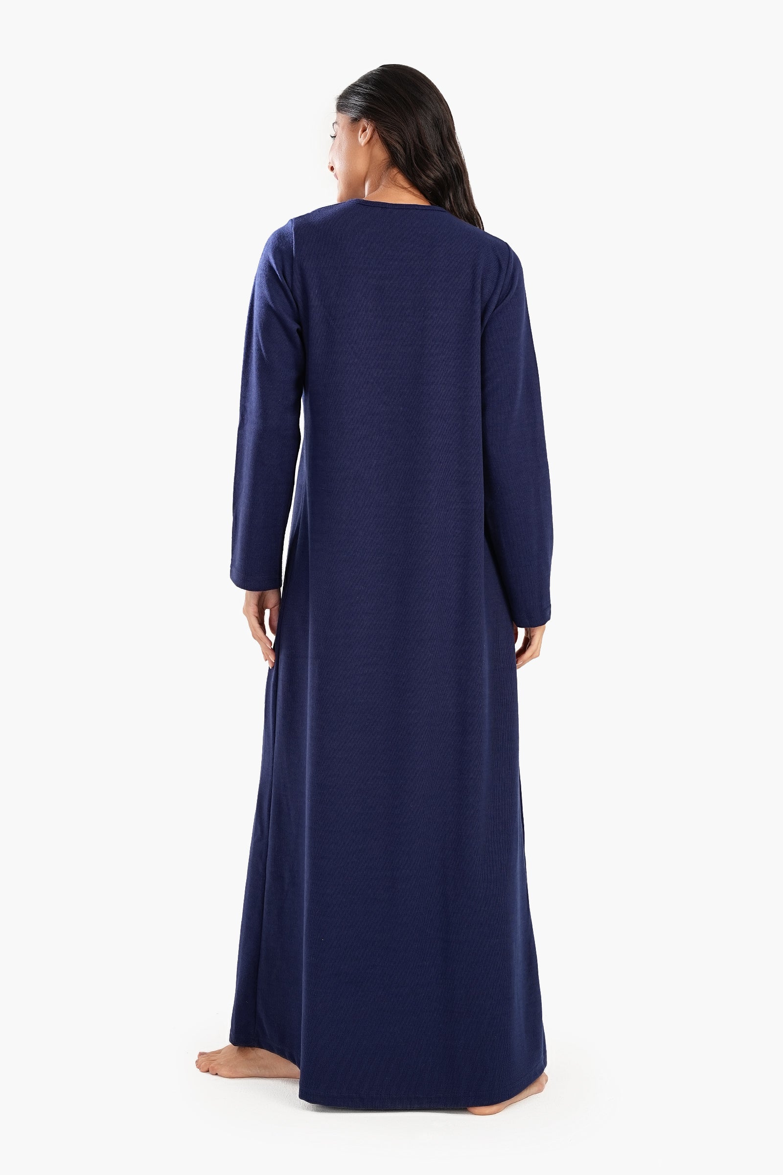 Navy Crew Collar Nightgown