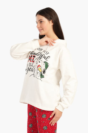 Christmas Snoopy Pyjama Top