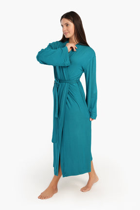 Long Sleeves Plain Robe