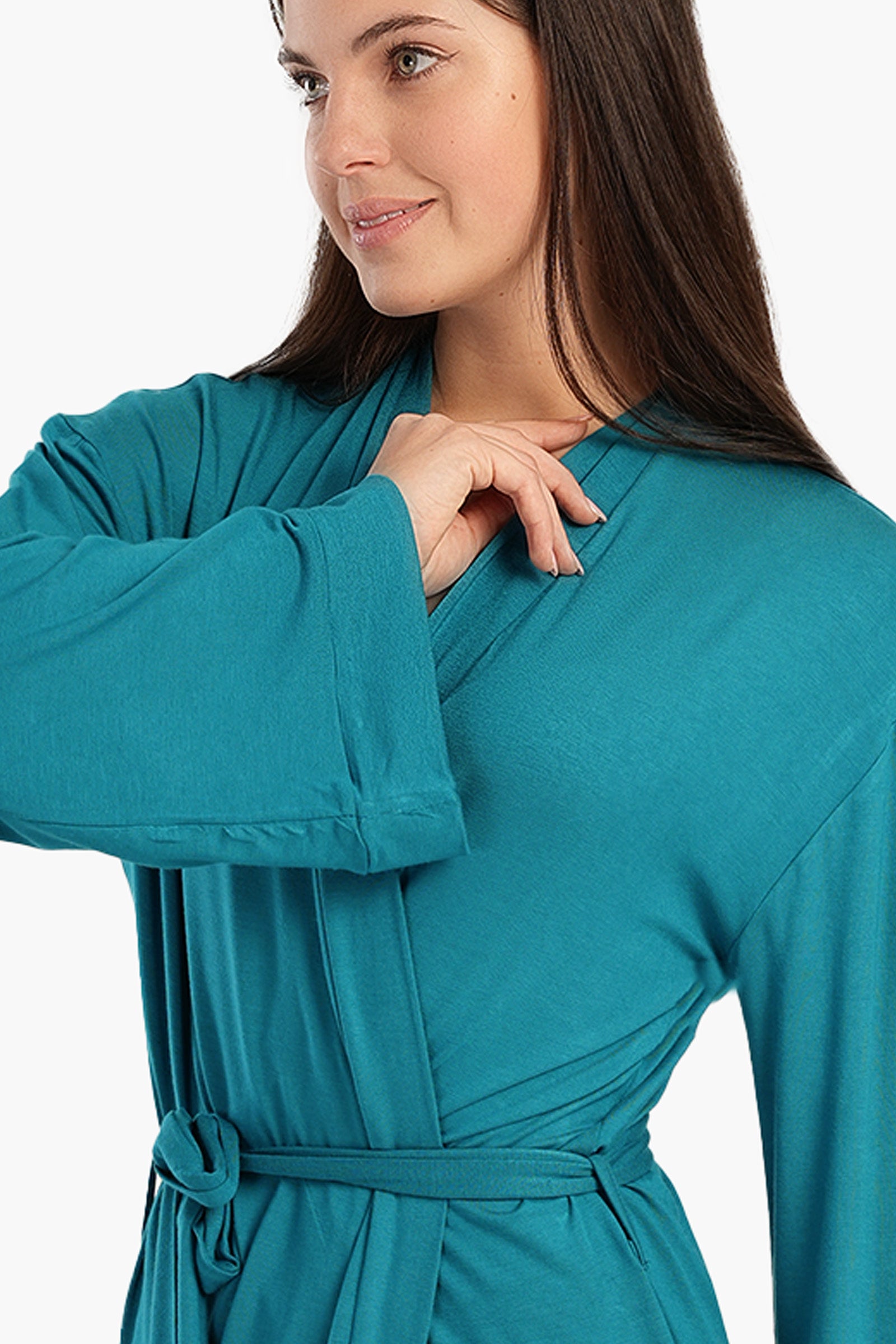 Long Sleeves Plain Robe