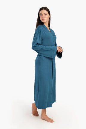 Long Sleeves Plain Robe