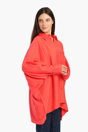 Oversized Poncho Shirt