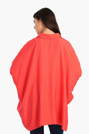 Oversized Poncho Shirt