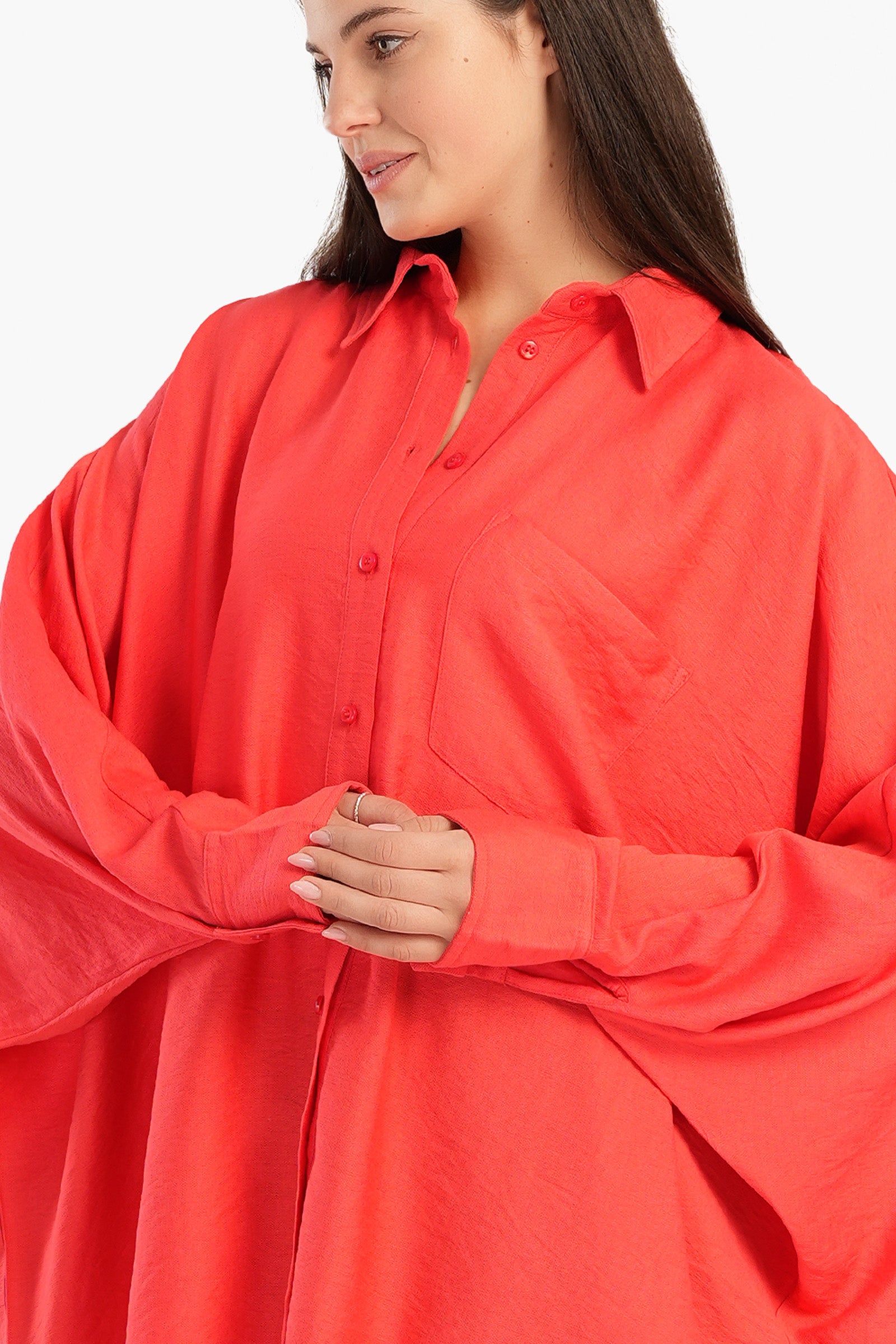 Oversized Poncho Shirt