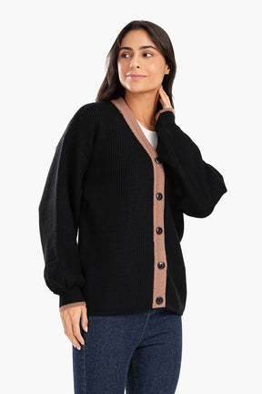 Black Trico Lounge Cardigan