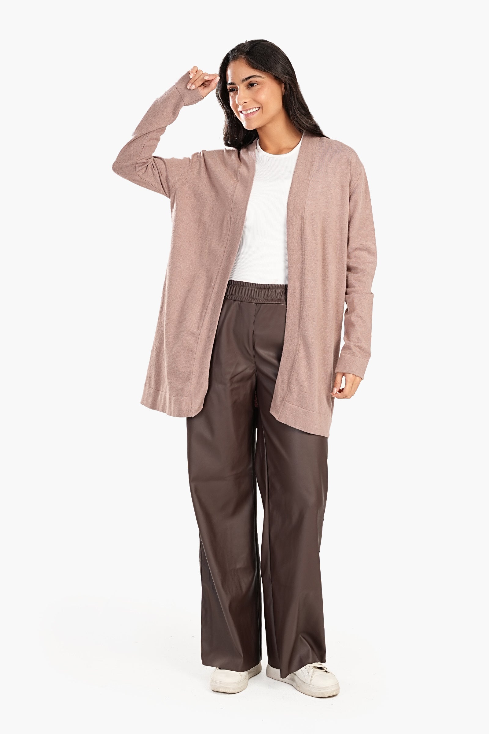 Drop Shoulder Trico Cardigan