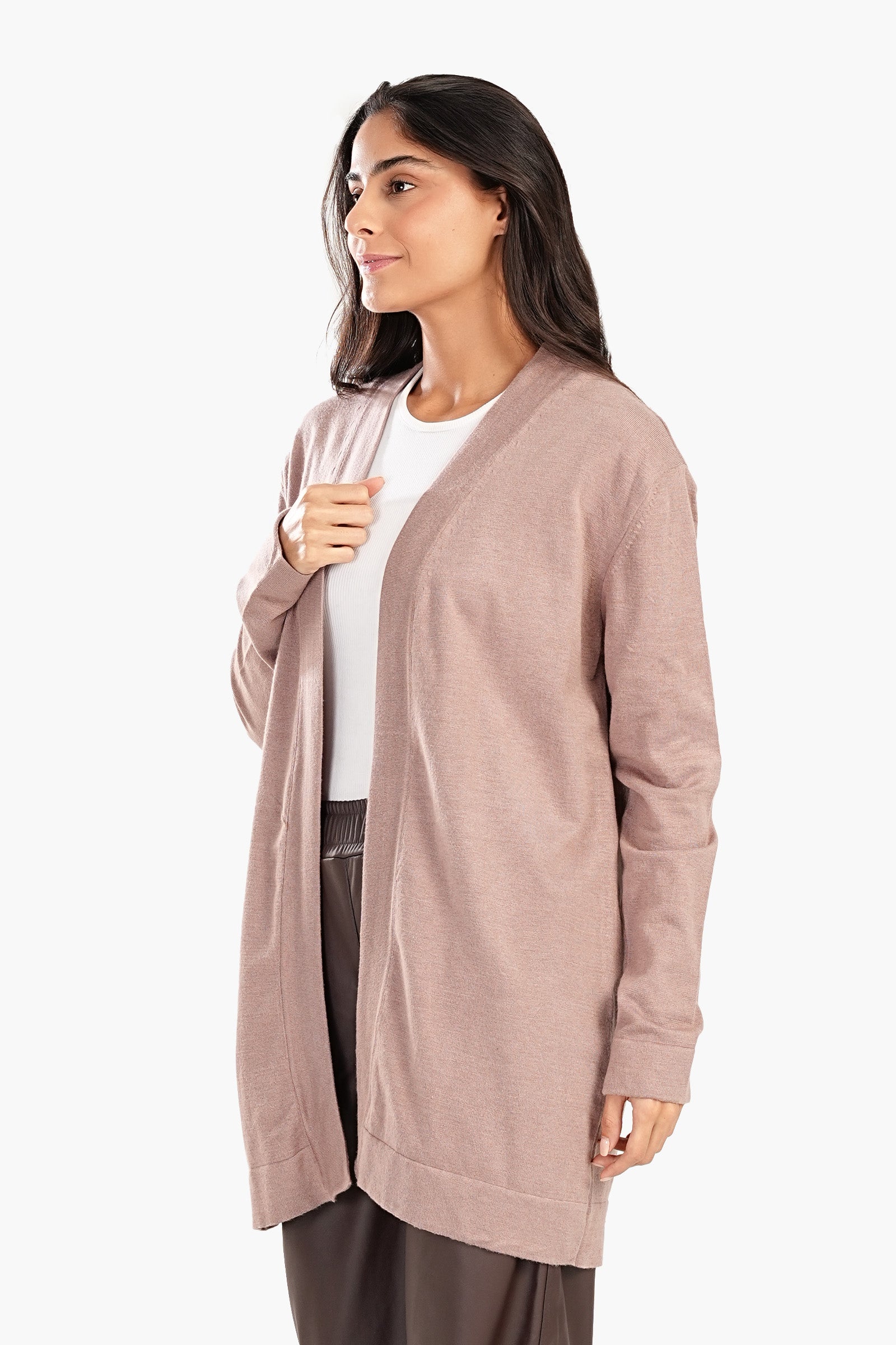 Drop Shoulder Trico Cardigan