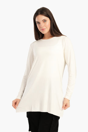 Viscose T-Shirt with Long Sleeves