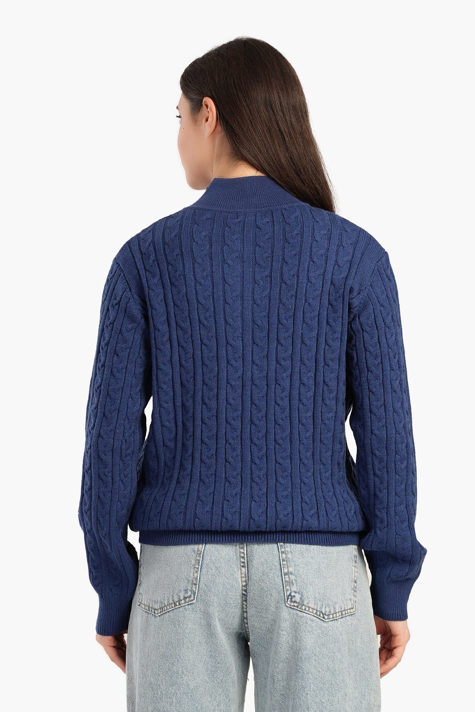 Half Stand-Up Collar Lounge Pullover