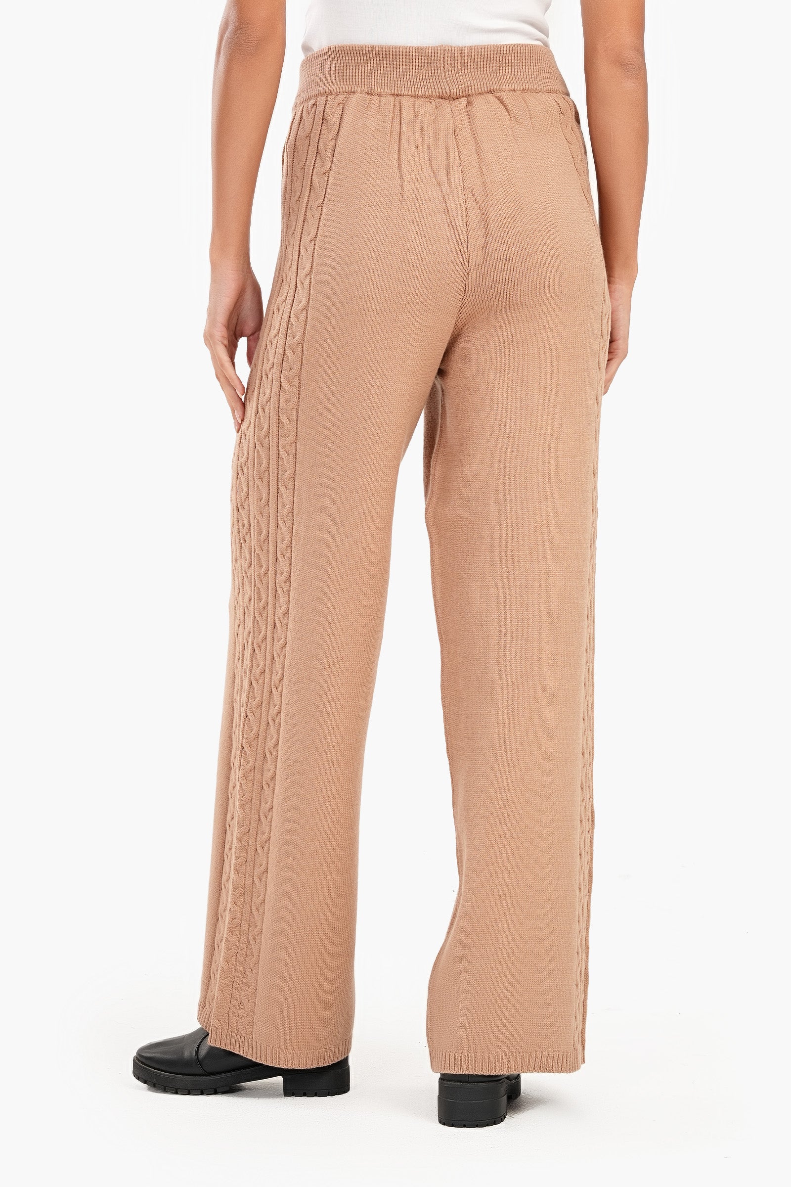 Lounge Pants with Cable Knit