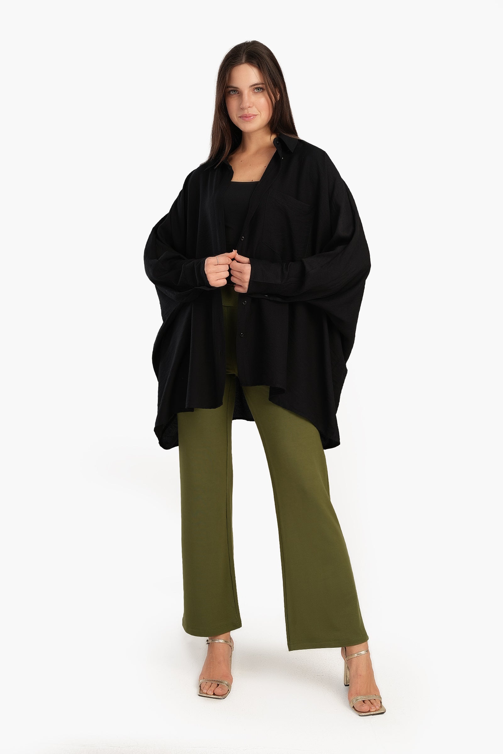 Oversized Poncho Shirt