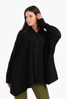 Oversized Poncho Shirt