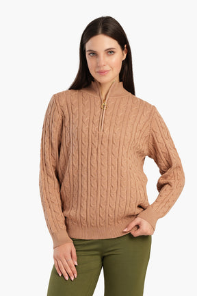 Half Stand-Up Collar Lounge Pullover