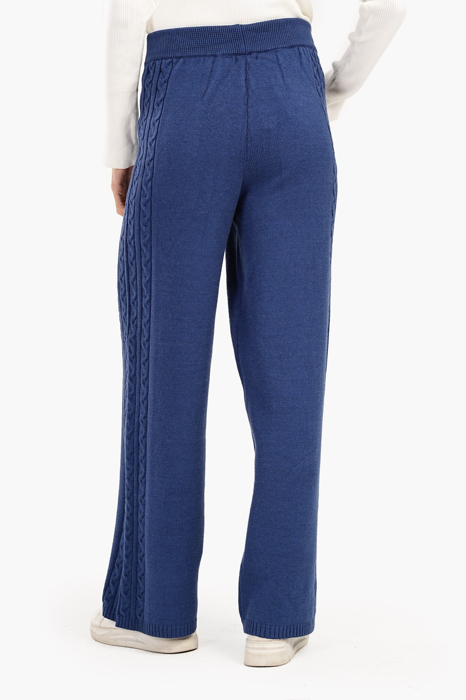 Lounge Pants with Cable Knit