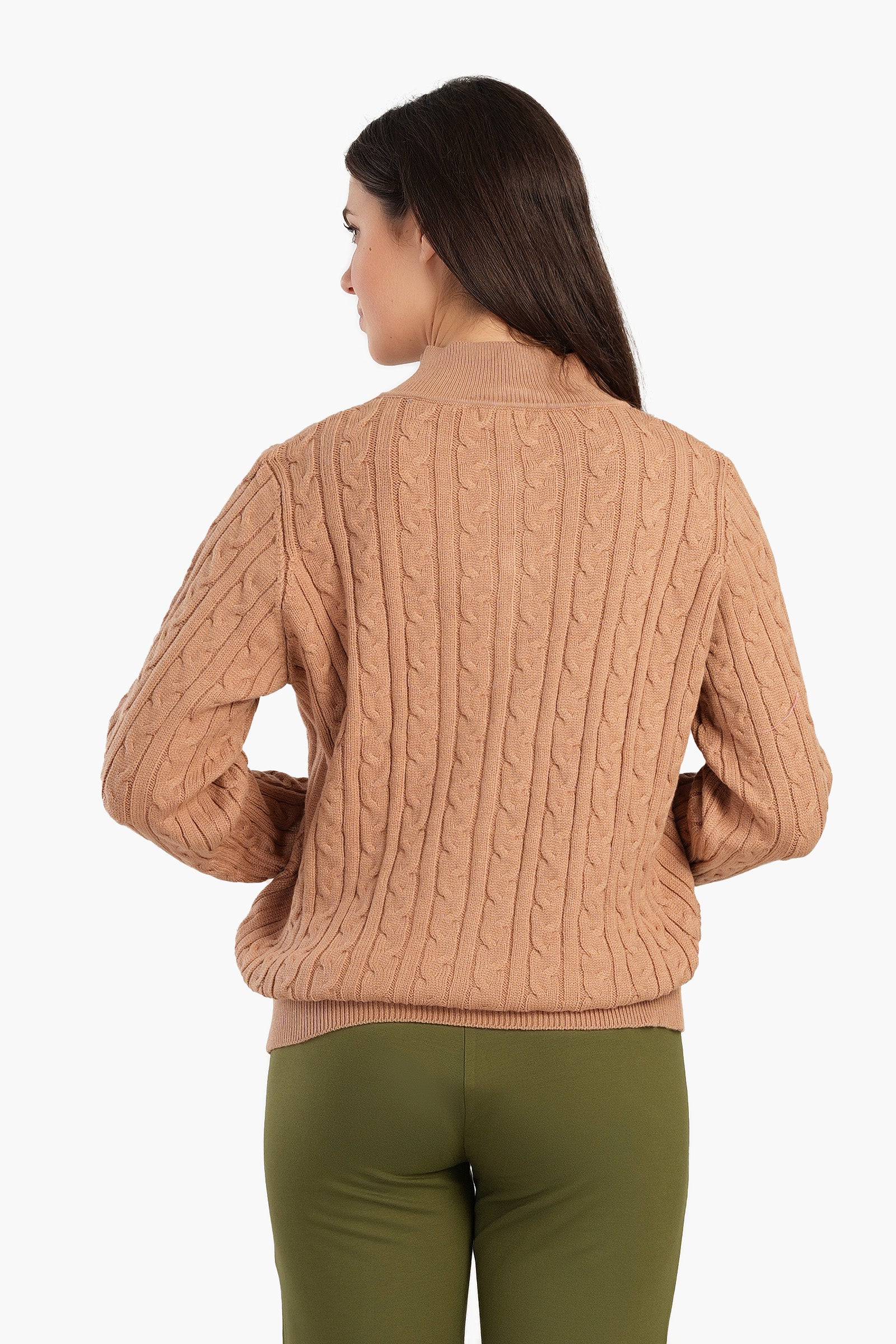 Half Stand-Up Collar Lounge Pullover