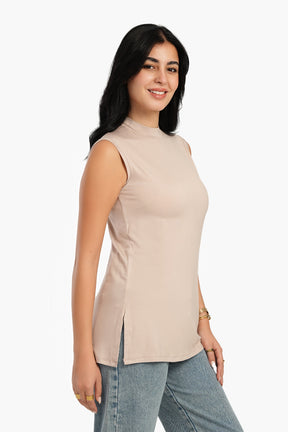 Sleek Viscose Sleeveless Top