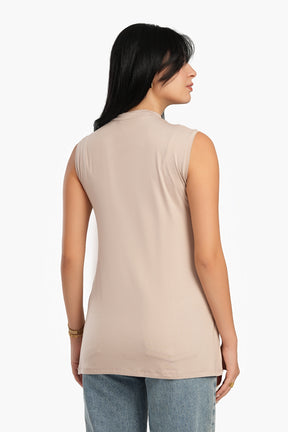 Sleek Viscose Sleeveless Top