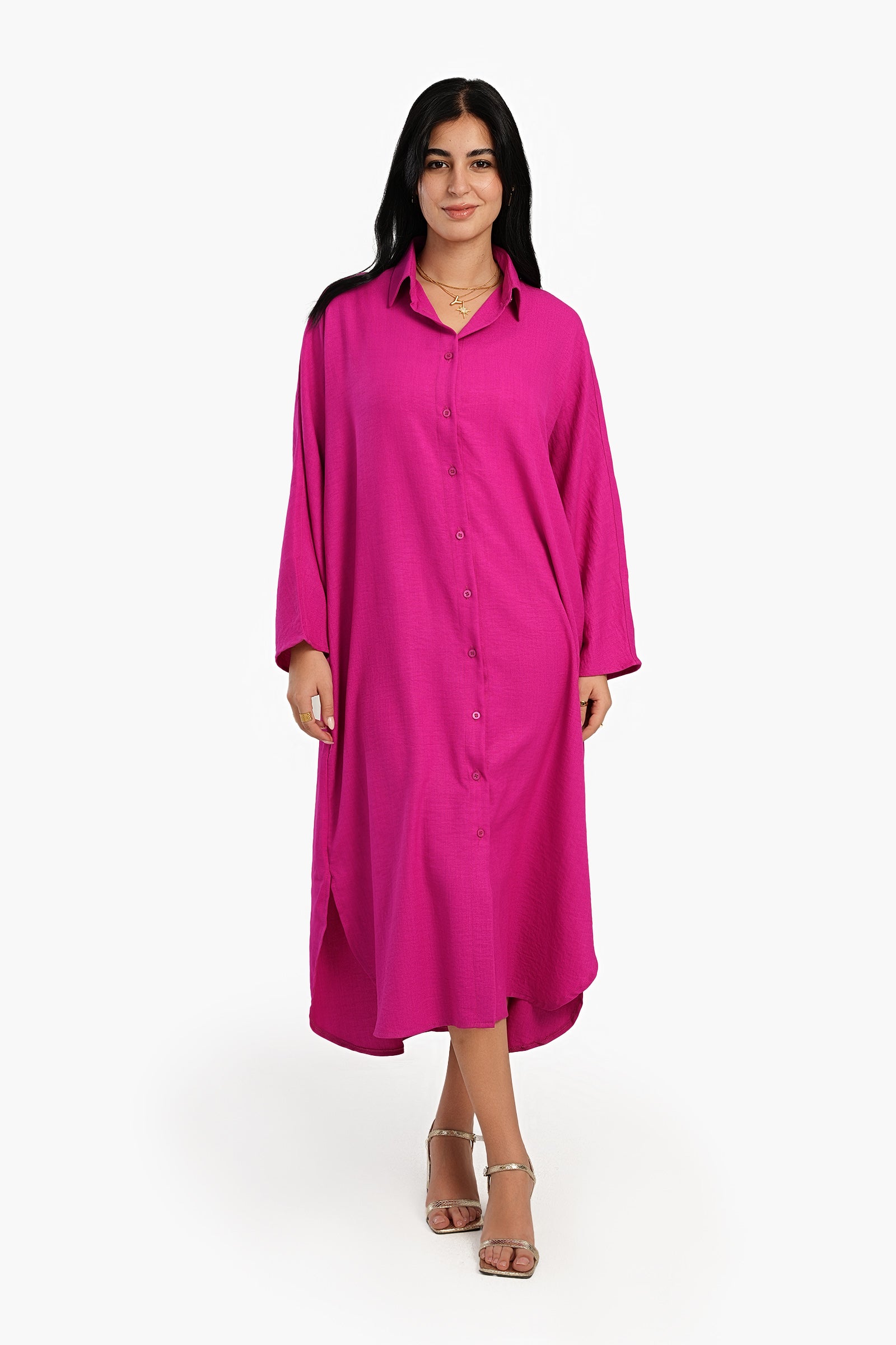 Midi Lounge Shirt Dress