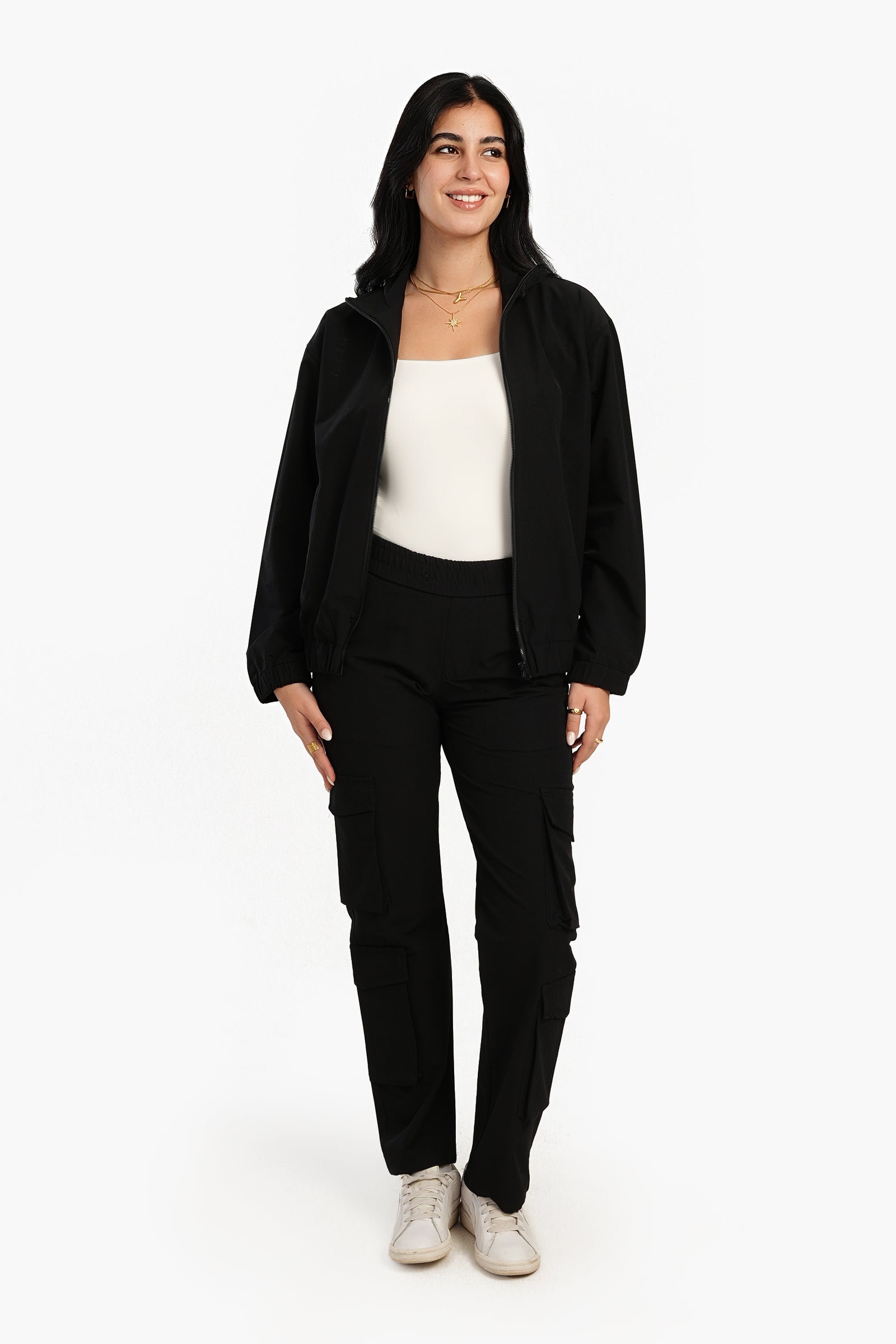 Lounge Jacket with Zipper Closure