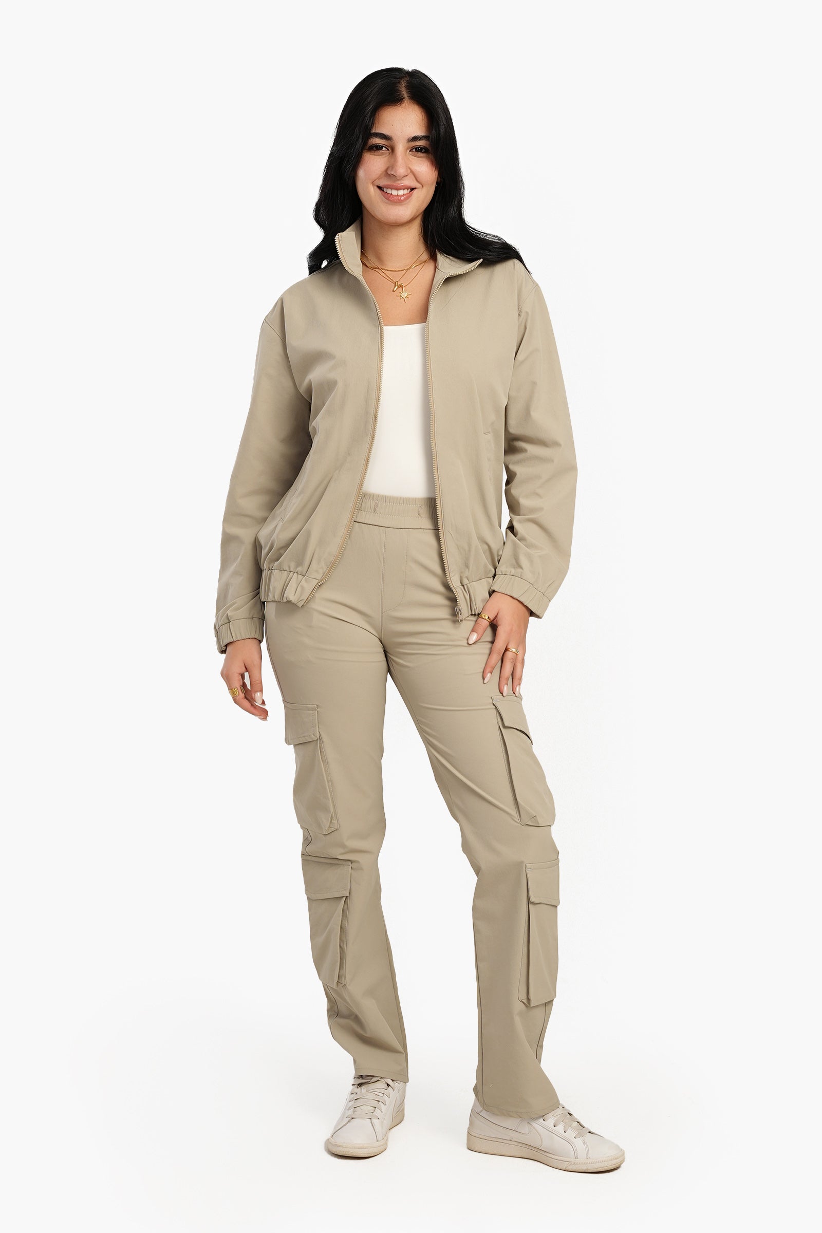 Lounge Jacket with Zipper Closure