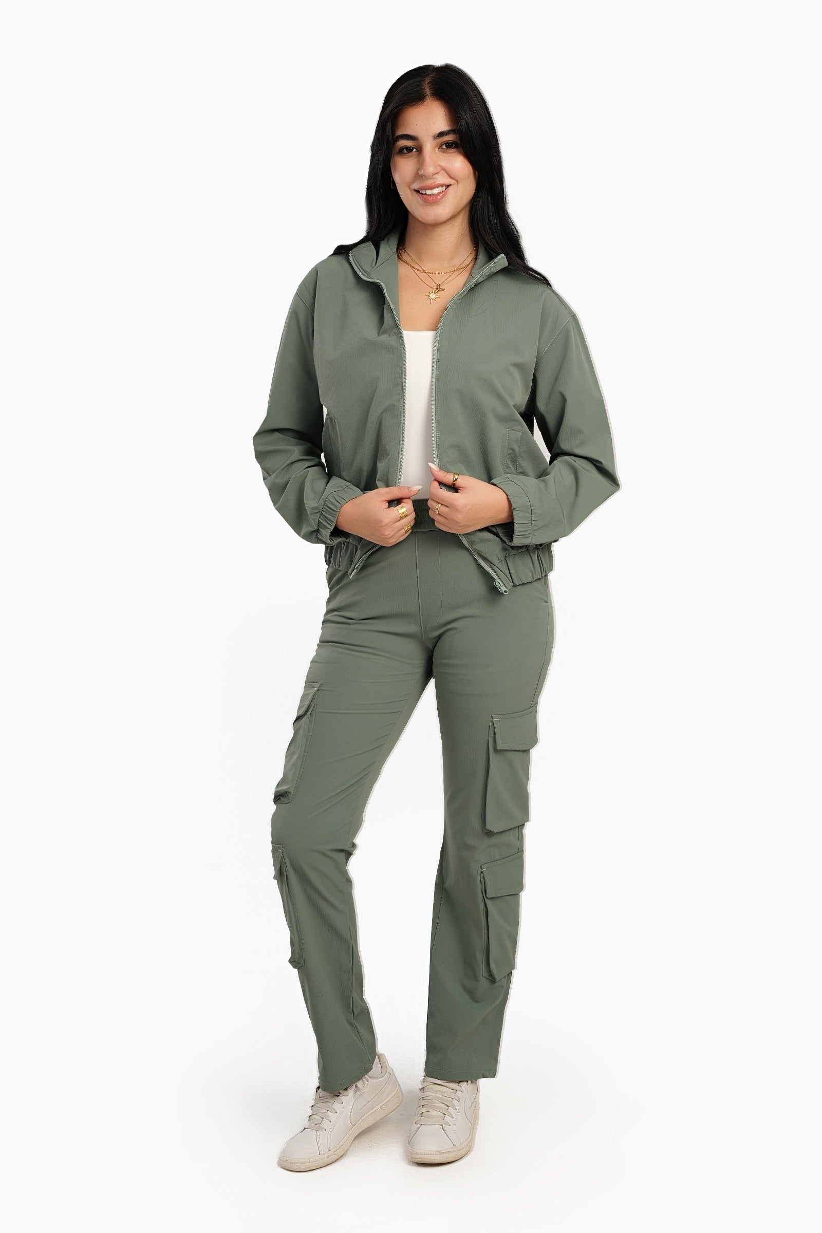 Lounge Jacket with Zipper Closure