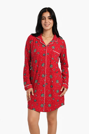 Red Christmas Night Shirt