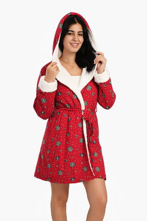 Red Snoopy Plush Robe