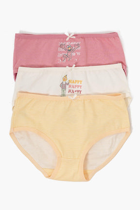 Pack of 5 Girly Brief Panties - Carina - كارينا