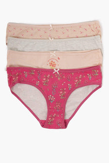Pack of 7 Colored Bikini Panties - Carina - كارينا