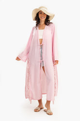 Beachwear Kimono with Fringes - Carina - كارينا