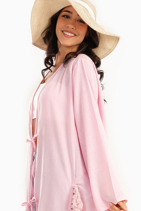 Beachwear Kimono with Fringes - Carina - كارينا