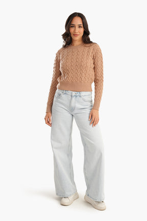 Snug Fit Cropped Pullover