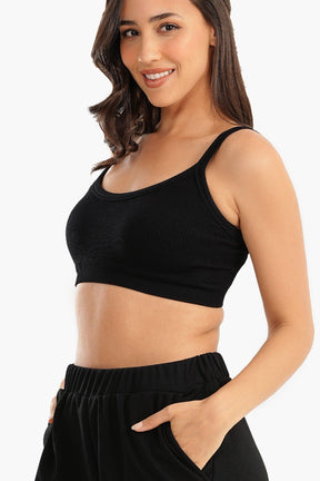 Plunge Neck Crop Top - Carina - كارينا