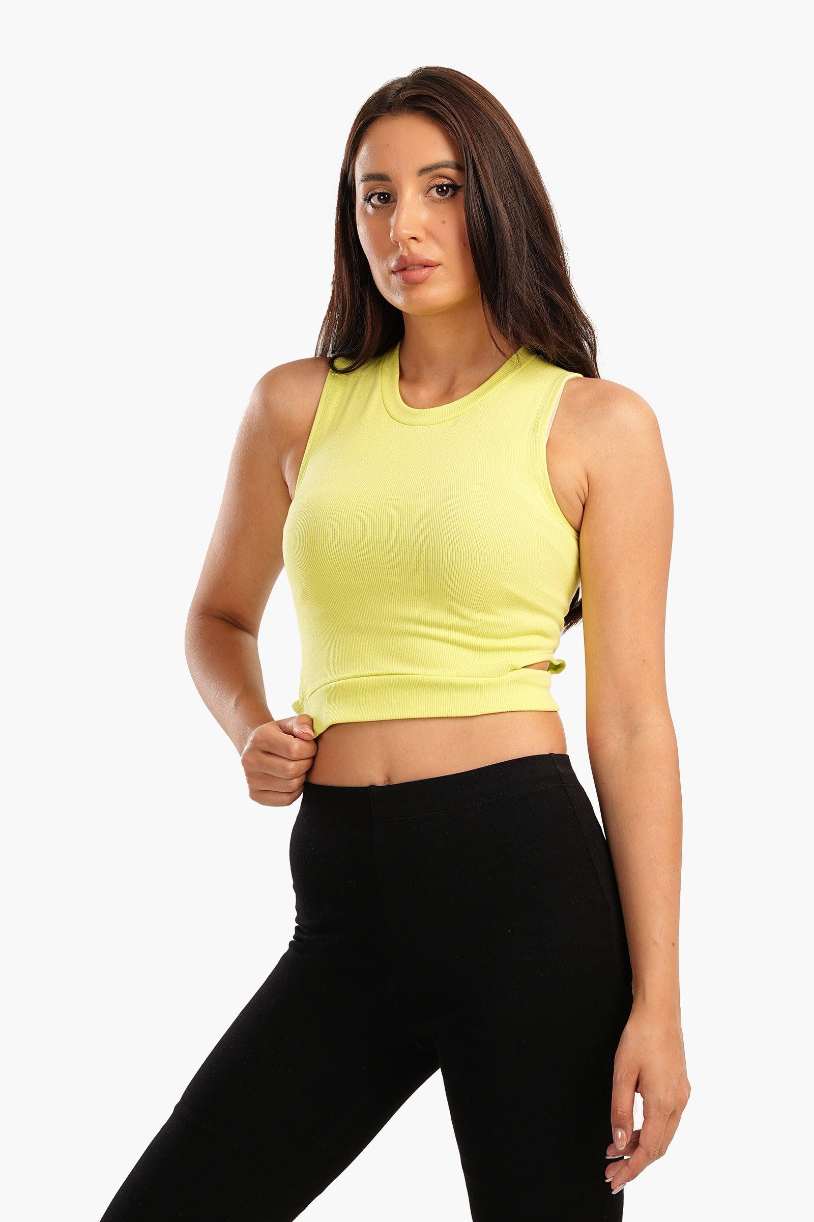 Ribbed Top with Cut Out Sides - Carina - كارينا