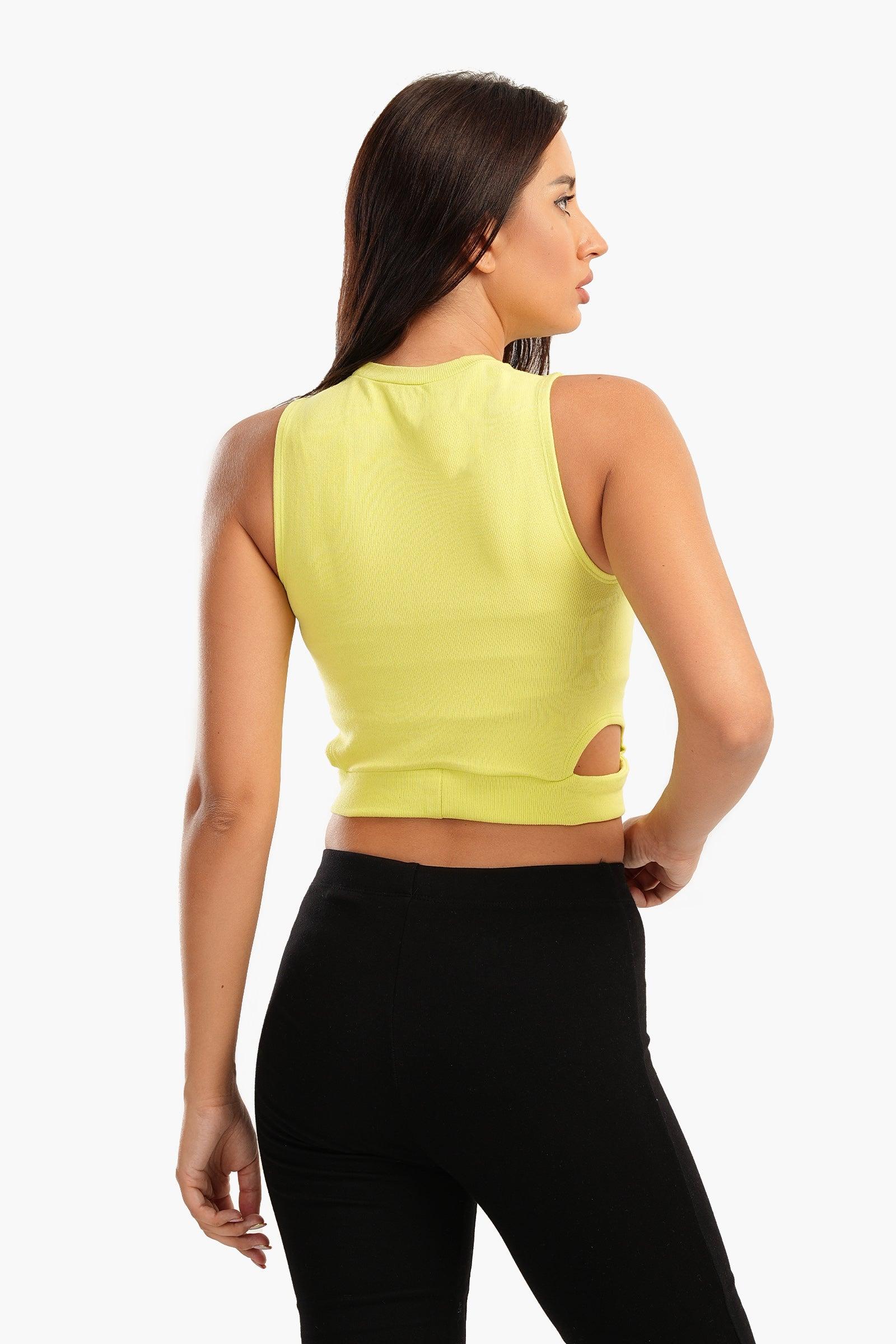 Ribbed Top with Cut Out Sides - Carina - كارينا