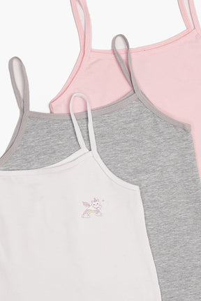 Pack of 3 Girly Cami Tops - Carina - كارينا