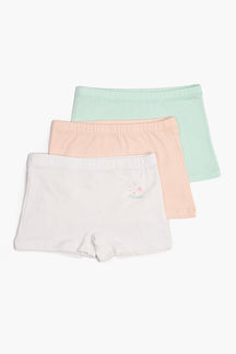 Pack of 3 Girly Brief Shorts - Carina - كارينا