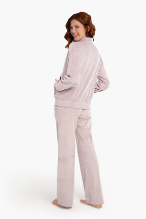 Pyjama Set with Half Zip Closure