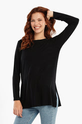 Viscose T-Shirt with Long Sleeves