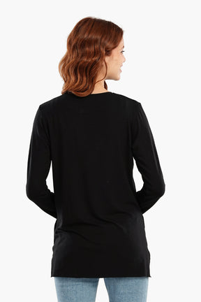 Viscose T-Shirt with Long Sleeves