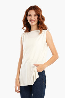 Relaxed Fit Sleeveless T-Shirt