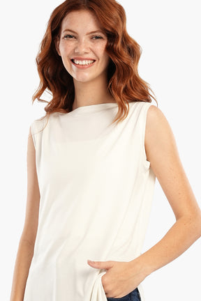 Relaxed Fit Sleeveless T-Shirt