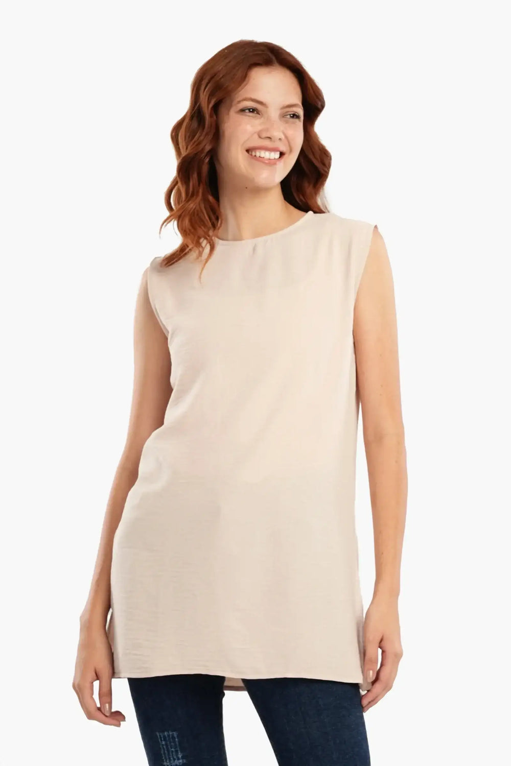 Lightweight Round Neck Blouse