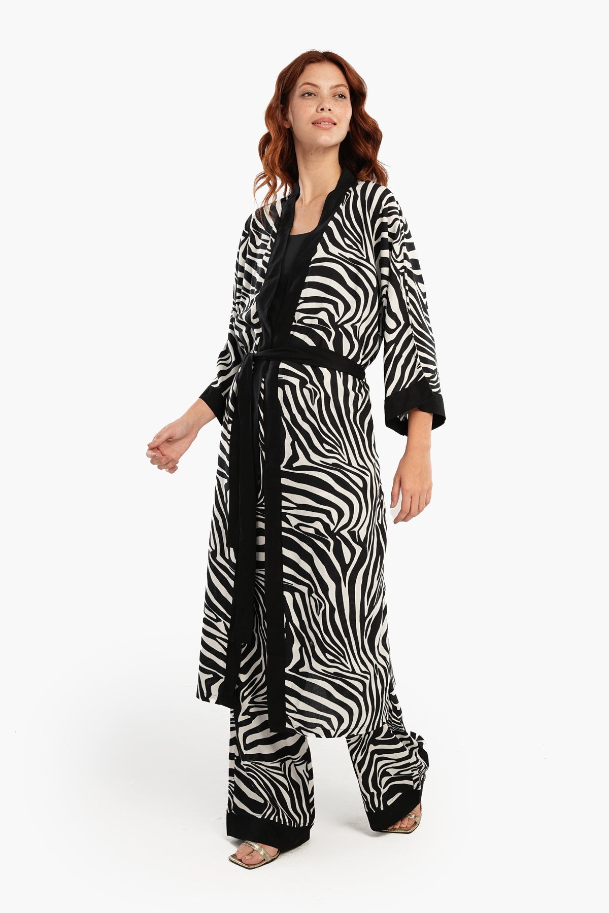 Zebra Pattern Robe